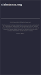 Mobile Screenshot of claimtexas.org